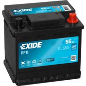 autobaterie  EXIDE  EFB 12V / 55Ah / 480A EN